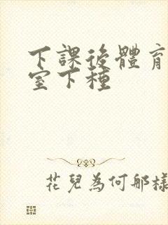 下课后体育器材室下种