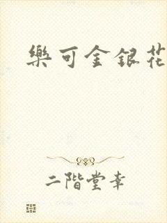 乐可金银花小说封面