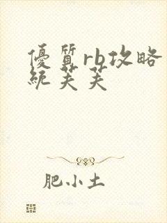 优质rb攻略系统芙芙封面