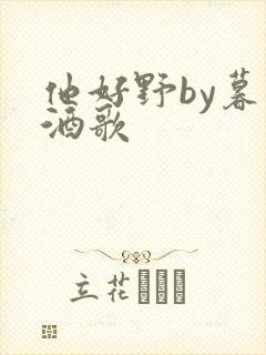 他好野by暮色酒歌