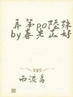 弄筝po陆殊词by春光正好封面