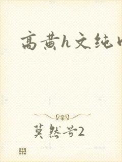 高黄h文纯肉