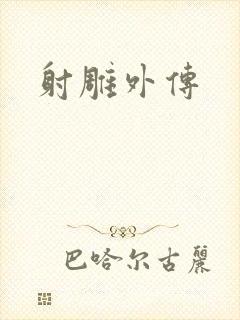 射雕外传封面