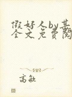 假好人by某翁全文免费阅读笔趣阁封面