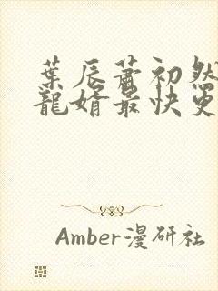 叶辰萧初然上门龙婿最快更新