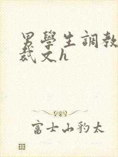 男学生调教男总裁文h