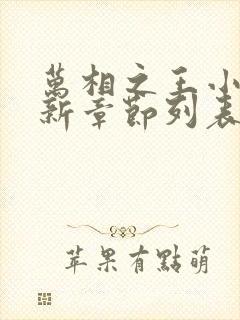 万相之王小说最新章节列表列表封面