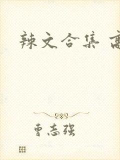 辣文合集 高h