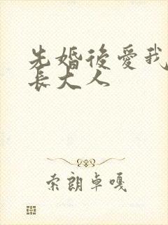 先婚后爱我的市长大人