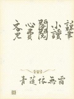 文心阁小说全文免费阅读笔趣阁