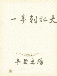 一梦到北大