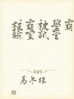 校霸被学霸压实验室试管