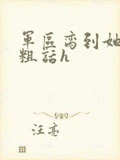 军区脔到她哭h粗话h