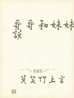 哥哥和妹妹的小说