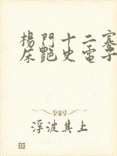 杨门十二寡妇肉床艳史电子书