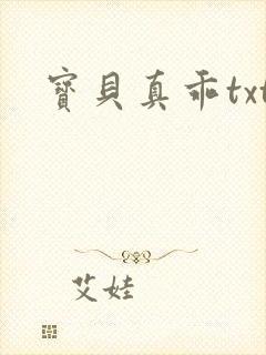 宝贝真乖txt封面