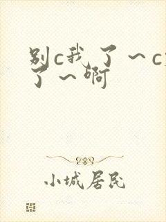 别c我了～c烂了～啊