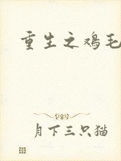 重生之鸡毛蒜皮封面