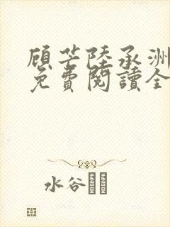 顾芒陆承洲小说免费阅读全文免费阅读下载