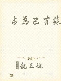 占为己有苏静初