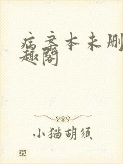 病案本未删减笔趣阁封面