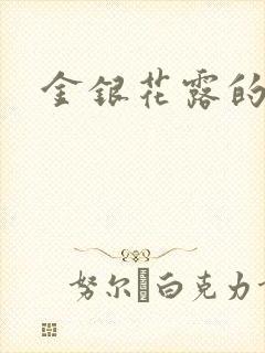 金银花露的小说封面