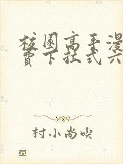 校园高手漫画免费下拉式六漫画封面