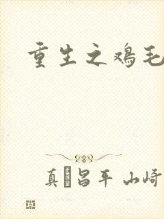 重生之鸡毛蒜皮封面