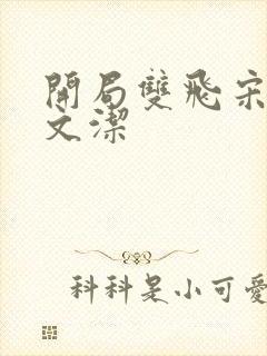 开局双飞宋倩董文洁封面