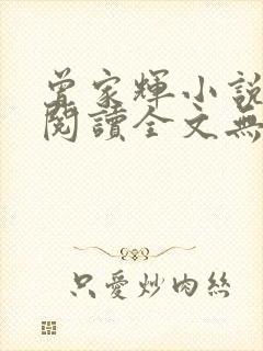 曾家辉小说免费阅读全文无弹窗