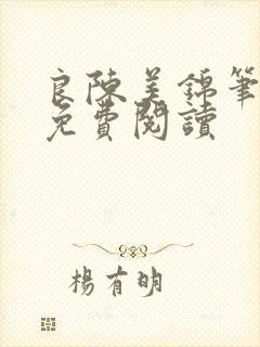 良陈美锦笔趣阁免费阅读
