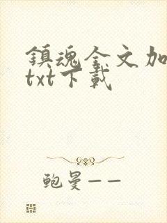 镇魂全文加番外txt下载