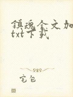 镇魂全文加番外txt下载