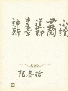 神农道君小说最新章节阅续封面