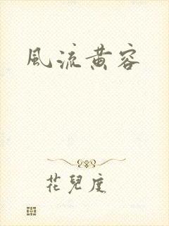 风流黄容封面
