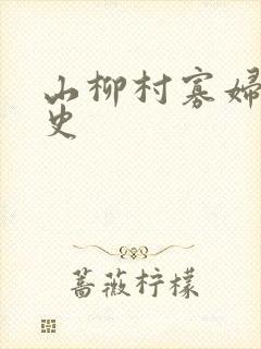 山柳村寡妇的情史