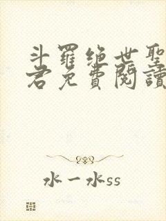 斗罗绝世圣邪帝君免费阅读