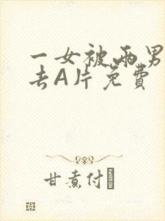 一女被两男桶进去A片免费封面