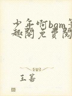 少年啊bgm笔趣阁免费阅读全文下载