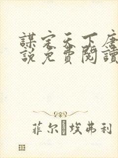 谋定天下唐诚小说免费阅读