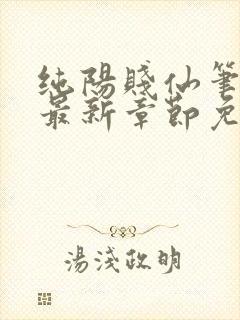 纯阳贱仙笔趣阁最新章节免费阅读