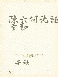 陈六何沈轻舞结章节封面