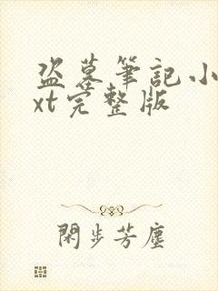 盗墓笔记小说txt完整版