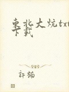 东北大炕txt下载封面