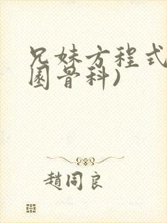 兄妹方程式(校园骨科)封面