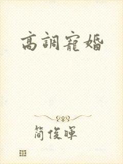 高调宠婚