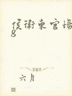 侯卫东官场笔记8