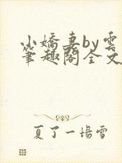 小娇妻by云间笔趣阁全文免费阅读