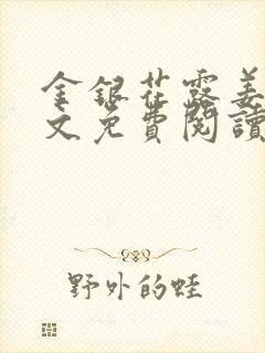 金银花露姜可全文免费阅读