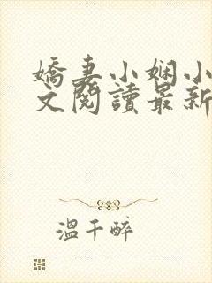 娇妻小娴小说全文阅读最新章节